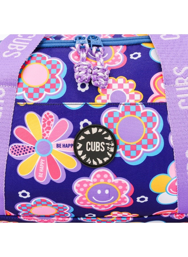 Cubs Deep Purple Roses Medium Duffel - Image 4